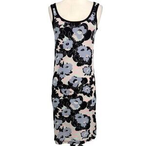 Sonia Rykiel Silk & Jersey Floral Tank Dress